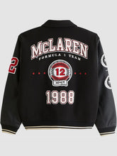 Abercrombie McLaren Varsity Jacket Black